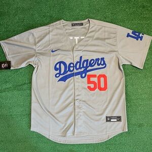Los Angeles Dodgers Mookie Betts Grey Jersey